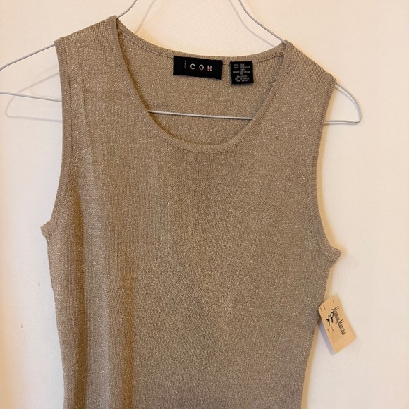 ICON Tops - NWT ICON GOLD SHELL SMALL